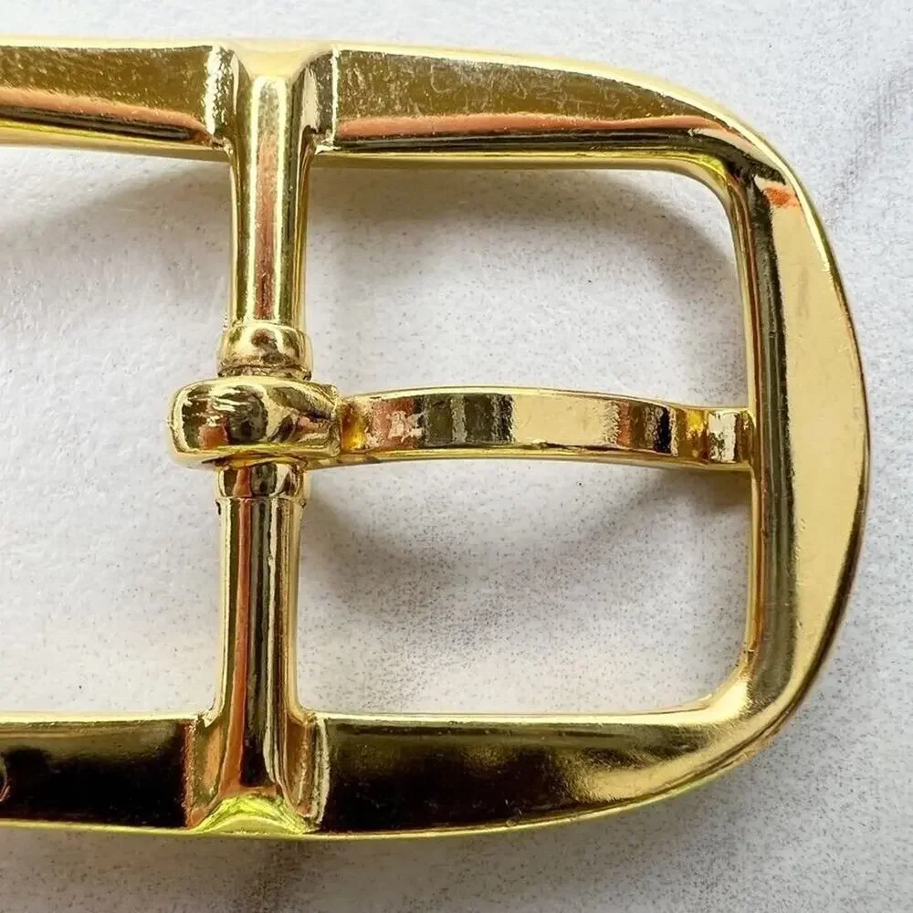 Vintage Gold Tone Simple Basic Belt Buckle for up to 1 Inch Belt
